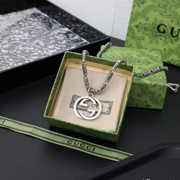 replica,repliche,fake,1:1,earrings,bracelet,ring,jewelry Collana Gucci