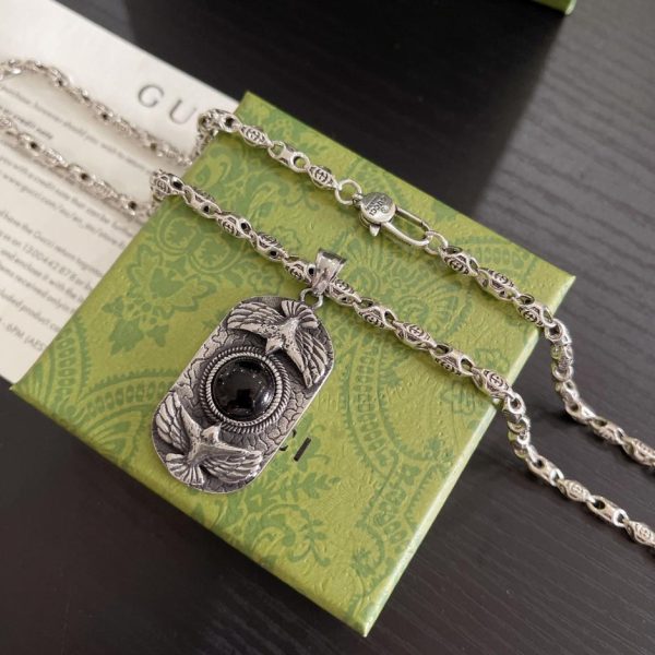 replica,repliche,fake,1:1,earrings,bracelet,ring,jewelry Collana Gucci