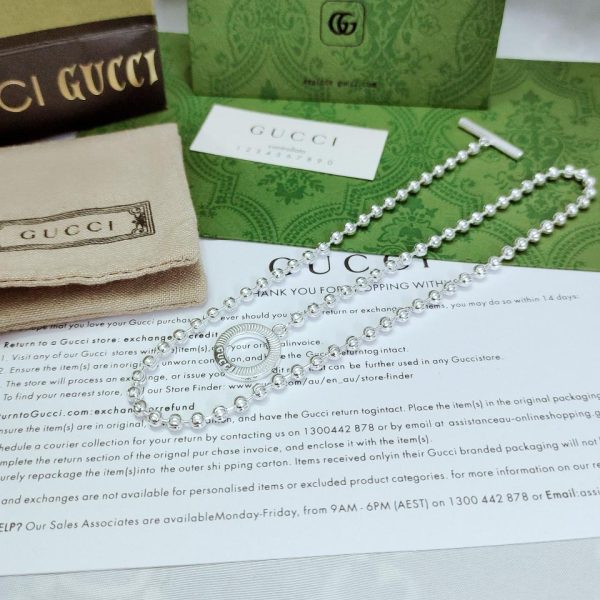 replica,repliche,fake,1:1,earrings,bracelet,ring,jewelry Collana Gucci OT
