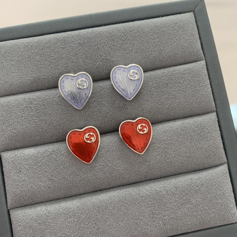 replica,repliche,fake,1:1,earrings,bracelet,ring,jewelry Orecchini a bottone con smalto a cuore doppia G Gucci replica,repliche,fake,1:1,earrings,bracelet,ring,jewelry Orecchini a bottone con smalto a cuore doppia G Gucci