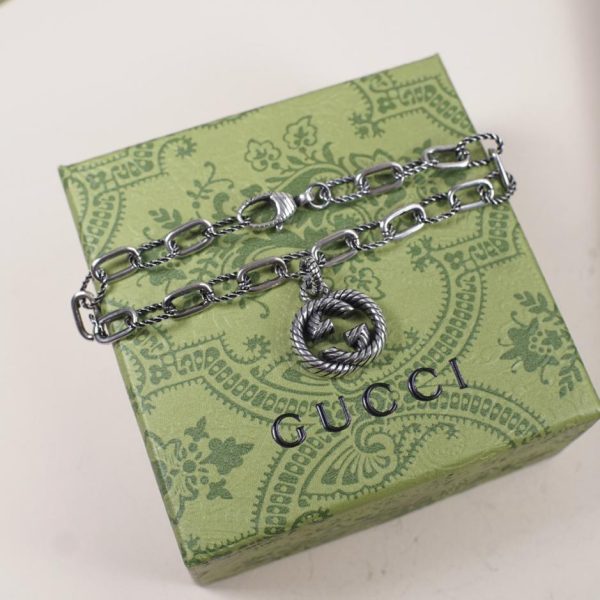 Bracciale doppia G intrecciato Gucci