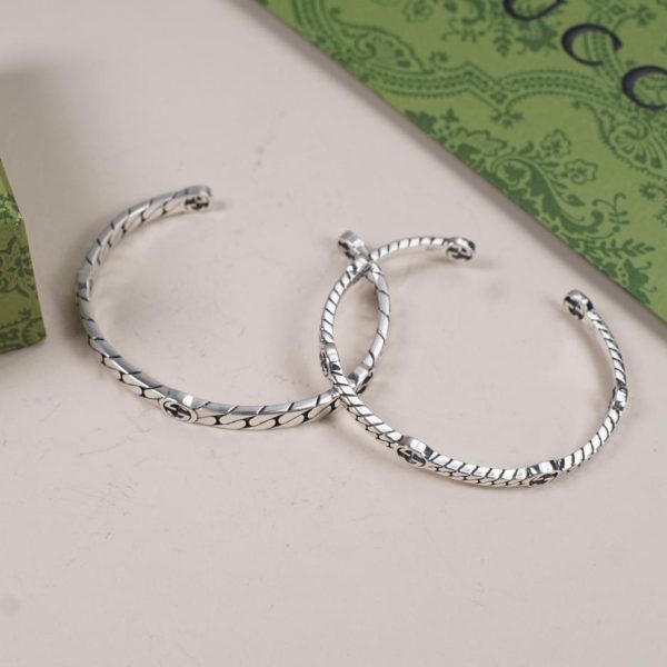 Bracciale Gucci doppia G intrecciata in argento