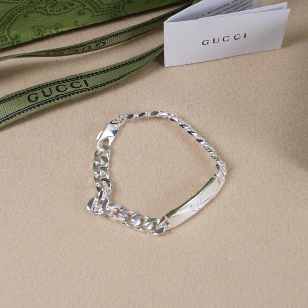 Bracciale Gucci doppia g intrecciata in twill
