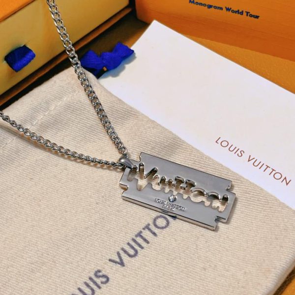 Collana da uomo grande con lama in argento LOUIS VUITTON