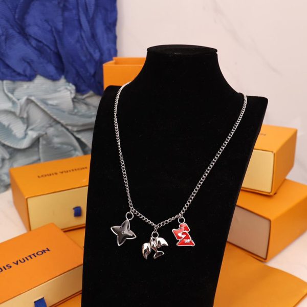 Collana lunga LOUIS VUITTON con piccione piatto
