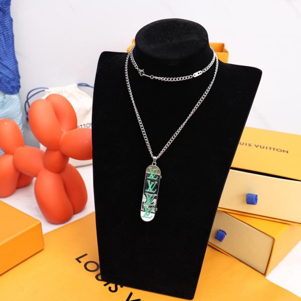 replica,repliche,fake,1:1,earrings,bracelet,ring,jewelry COLLANA SKATEBOARD LOUIS VUITTON
