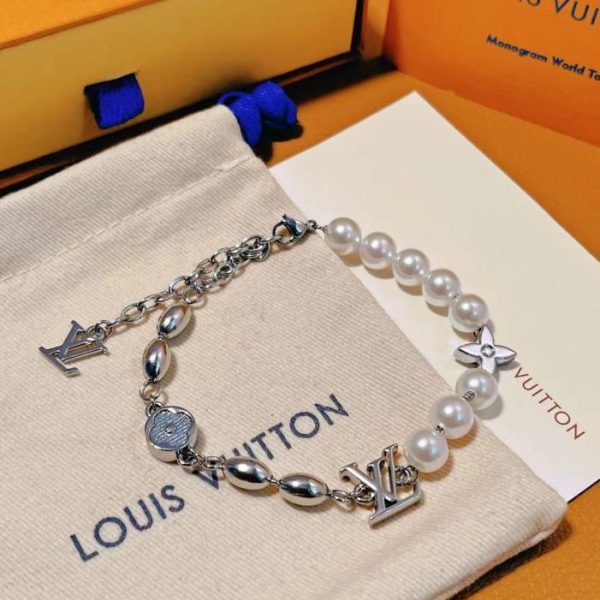 replica,repliche,fake,1:1,earrings,bracelet,ring,jewelry BRACCIALE FUSION CON PERLE LOUIS VUITTON