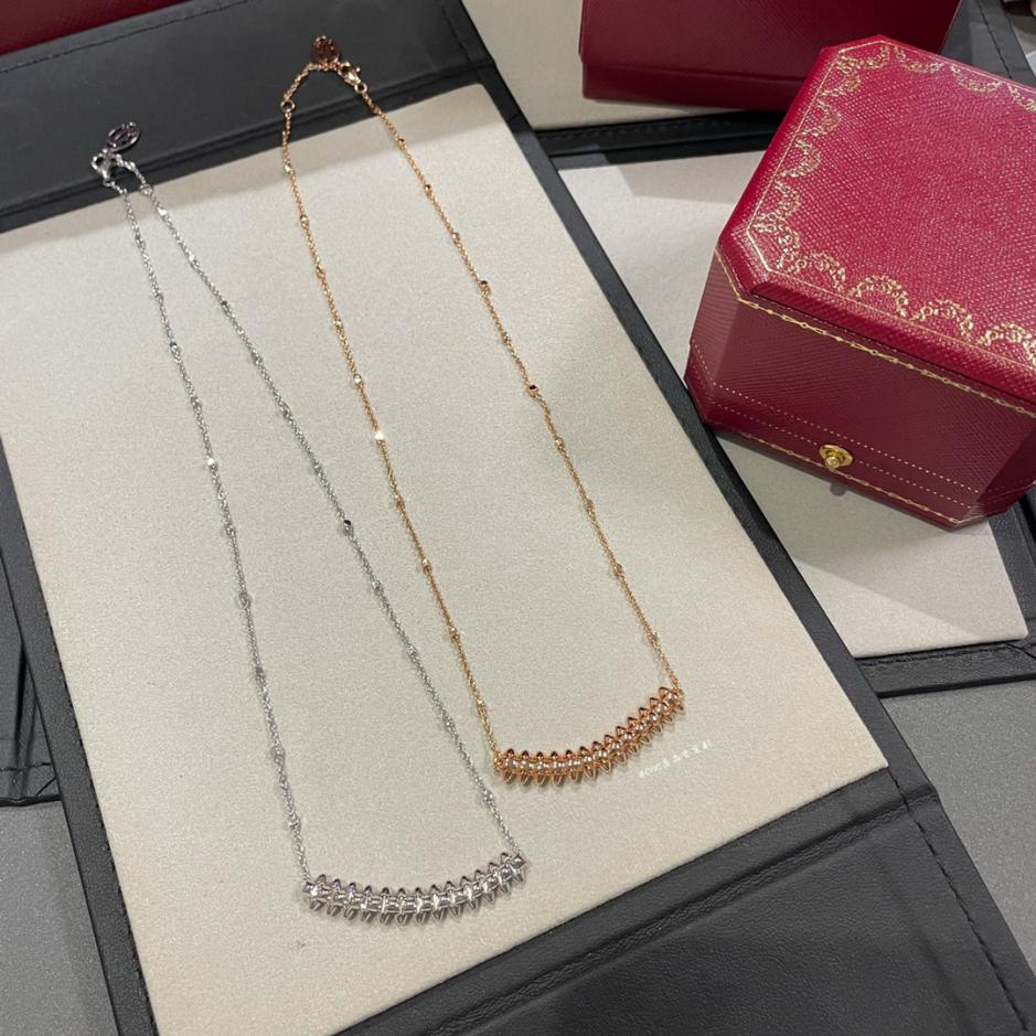 replica,repliche,fake,1:1,earrings,bracelet,ring,jewelry Collana con rivetti Cartier