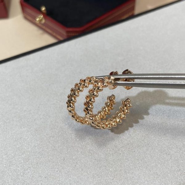 replica,repliche,fake,1:1,earrings,bracelet,ring,jewelry Orecchini con elemento rivetto Cartier