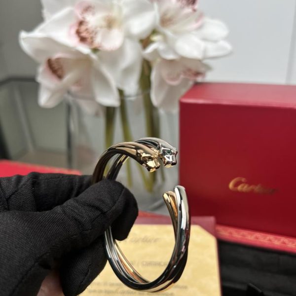 replica,repliche,fake,1:1,earrings,bracelet,ring,jewelry Bracciale Cartier Panthère de Carter Ghepardo