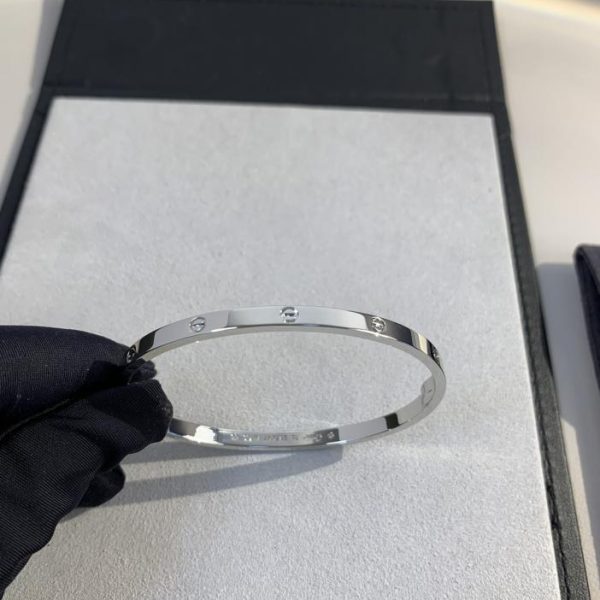 replica,repliche,fake,1:1,earrings,bracelet,ring,jewelry Bracciale Love Cartier versione stretta senza diamanti