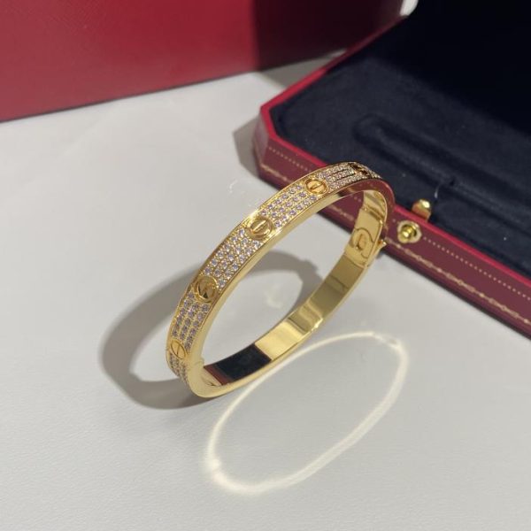 replica,repliche,fake,1:1,earrings,bracelet,ring,jewelry Bracciale semplice classico in gypsophila versione ampia di Cartier