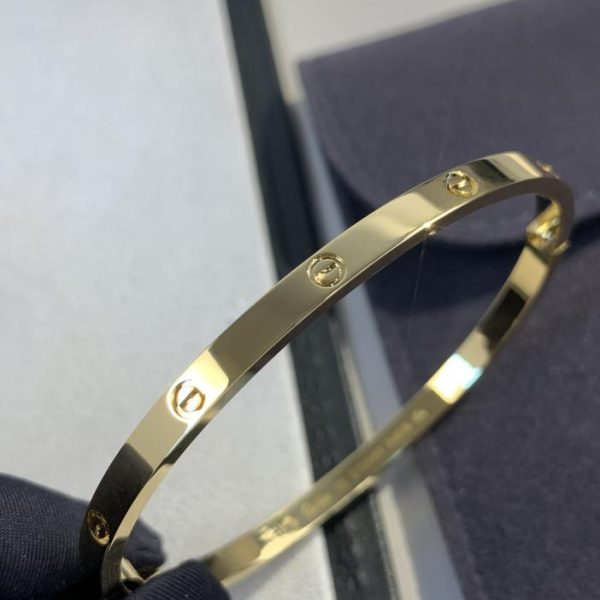 replica,repliche,fake,1:1,earrings,bracelet,ring,jewelry Bracciale Love Cartier versione stretta senza diamanti