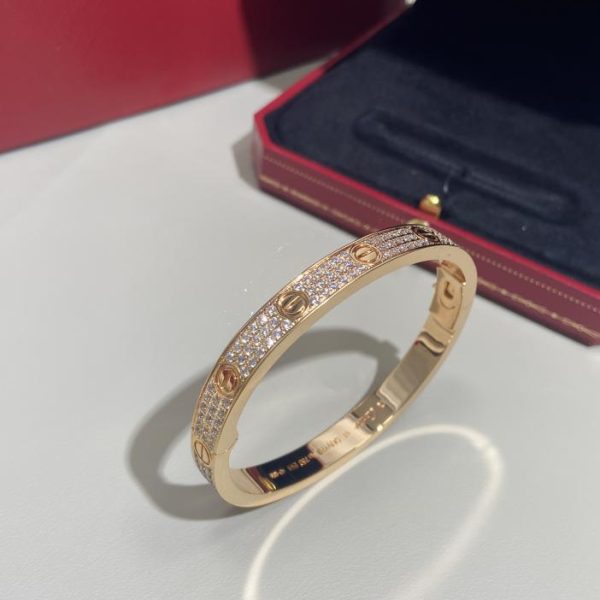 replica,repliche,fake,1:1,earrings,bracelet,ring,jewelry Bracciale semplice classico in gypsophila versione ampia di Cartier
