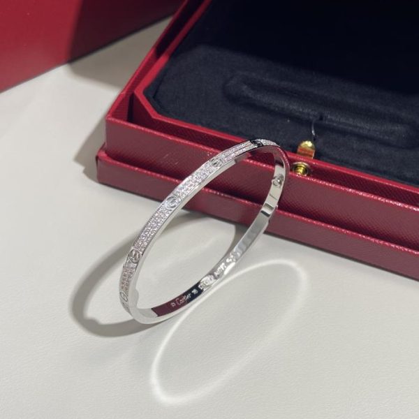 replica,repliche,fake,1:1,earrings,bracelet,ring,jewelry Bracciale semplice classico in gypsophila versione ampia di Cartier