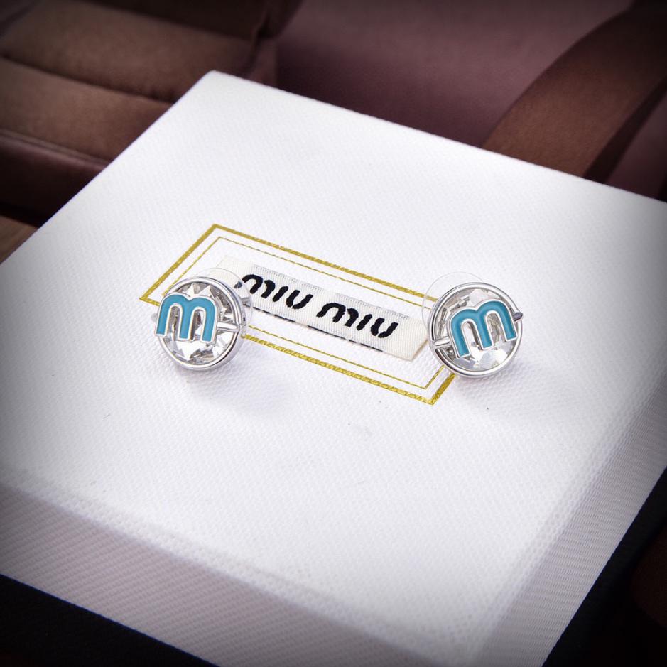 replica,repliche,fake,1:1,earrings,bracelet,ring,jewelry Orecchini con lettera Miu Miu