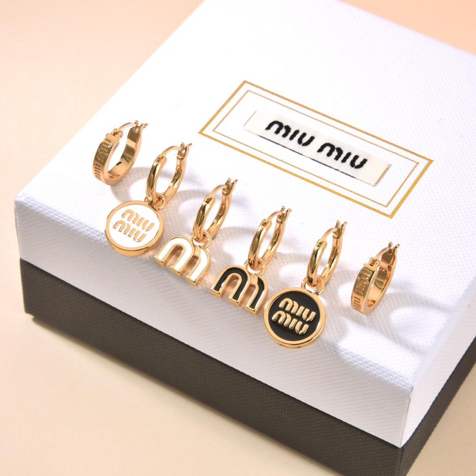 replica,repliche,fake,1:1,earrings,bracelet,ring,jewelry Orecchini pendenti a olio Miu Miu