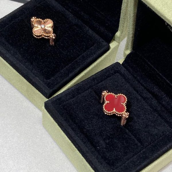[Versione top] Anello quadrifoglio double face Van Cleef & Arpels VCA