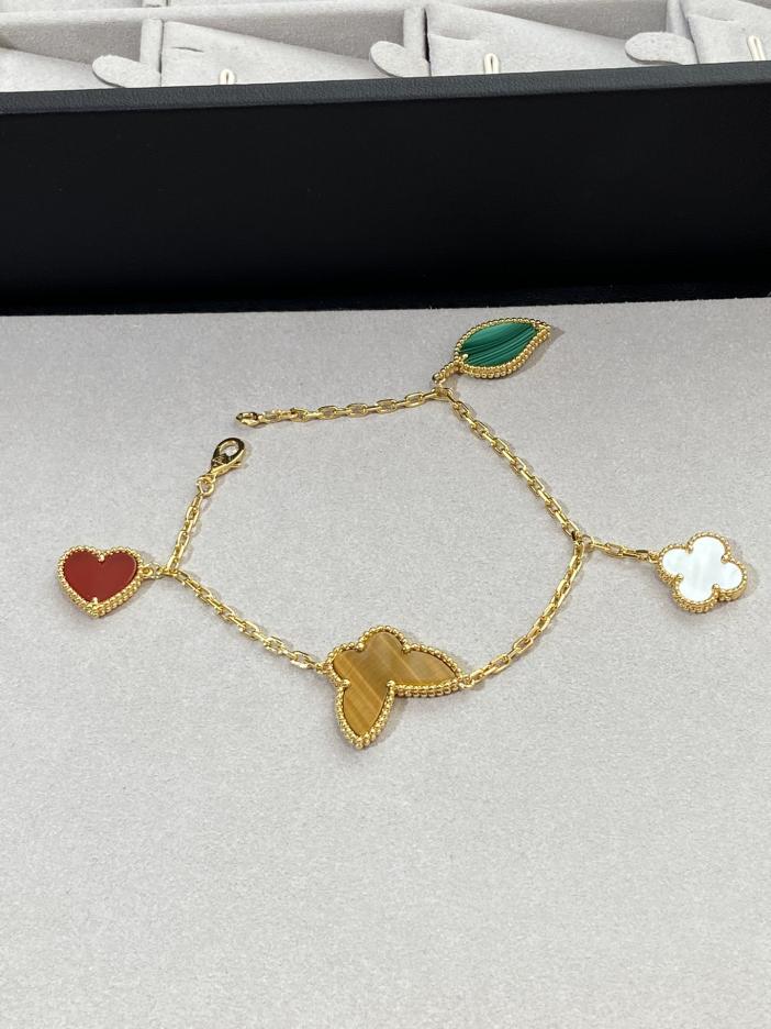 replica,repliche,fake,1:1,earrings,bracelet,ring,jewelry [Edizione Top] Bracciale portafortuna di Van Cleef & Arpels