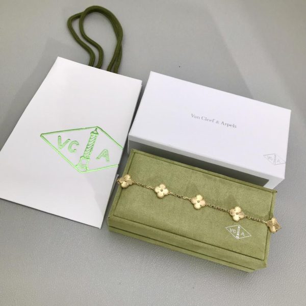 replica,repliche,fake,1:1,earrings,bracelet,ring,jewelry [Top Edition] Van Cleef & Arpels VCA laser oro cinque toni