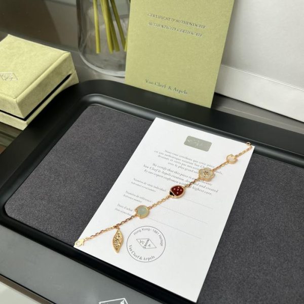 replica,repliche,fake,1:1,earrings,bracelet,ring,jewelry [Edizione Premium] Van Cleef & Arpels Realistica serie Lucky Spring