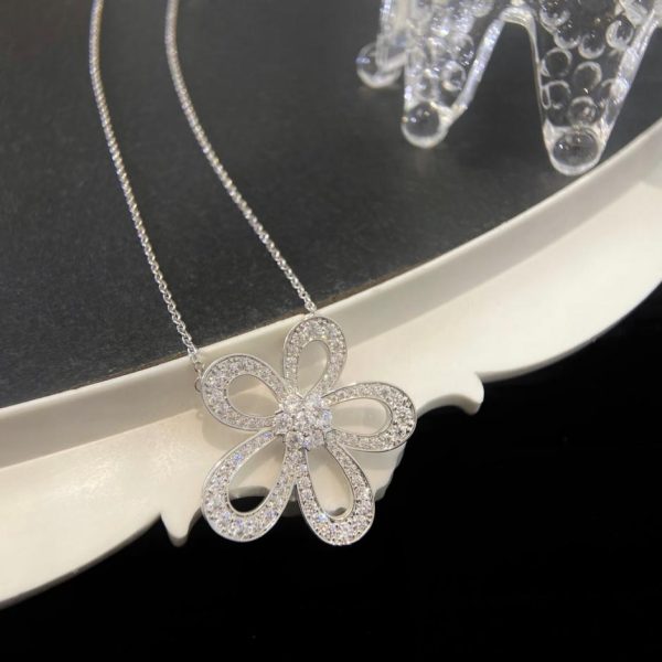 replica,repliche,fake,1:1,earrings,bracelet,ring,jewelry [Versione top] catena clavicola in pizzo vca flowerlace