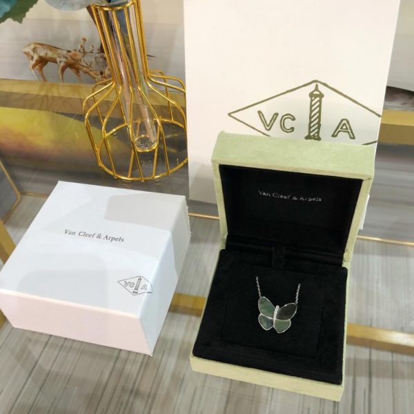 replica,repliche,fake,1:1,earrings,bracelet,ring,jewelry [Top Edition] Collana con farfalla grande di Van Cleef & Arpels vca