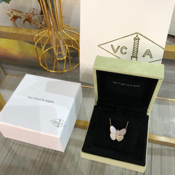 replica,repliche,fake,1:1,earrings,bracelet,ring,jewelry [Top Edition] Collana con farfalla grande di Van Cleef & Arpels vca