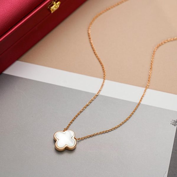 [Versione top] Collana a fiore singolo Van Cleef & Arpels Pure Alhambra