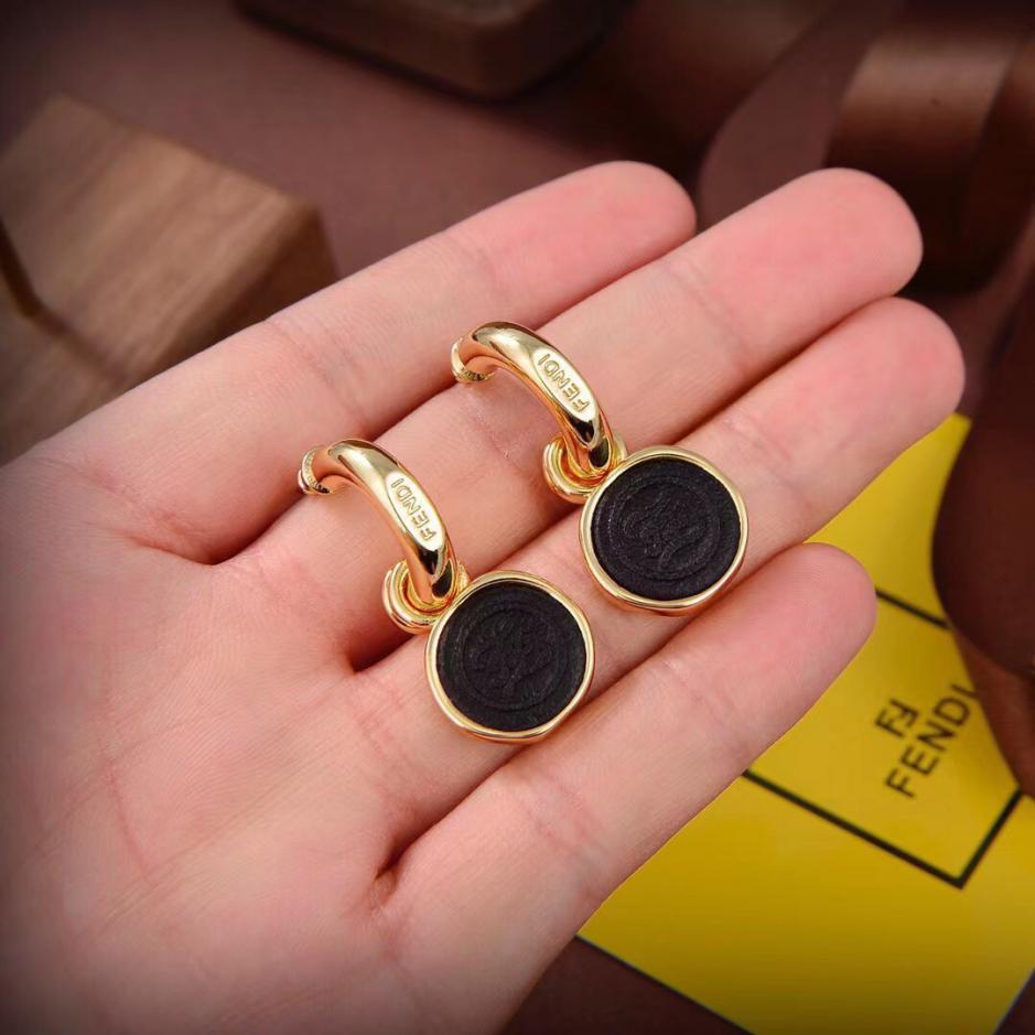 replica,repliche,fake,1:1,earrings,bracelet,ring,jewelry Orecchini logo FENDI