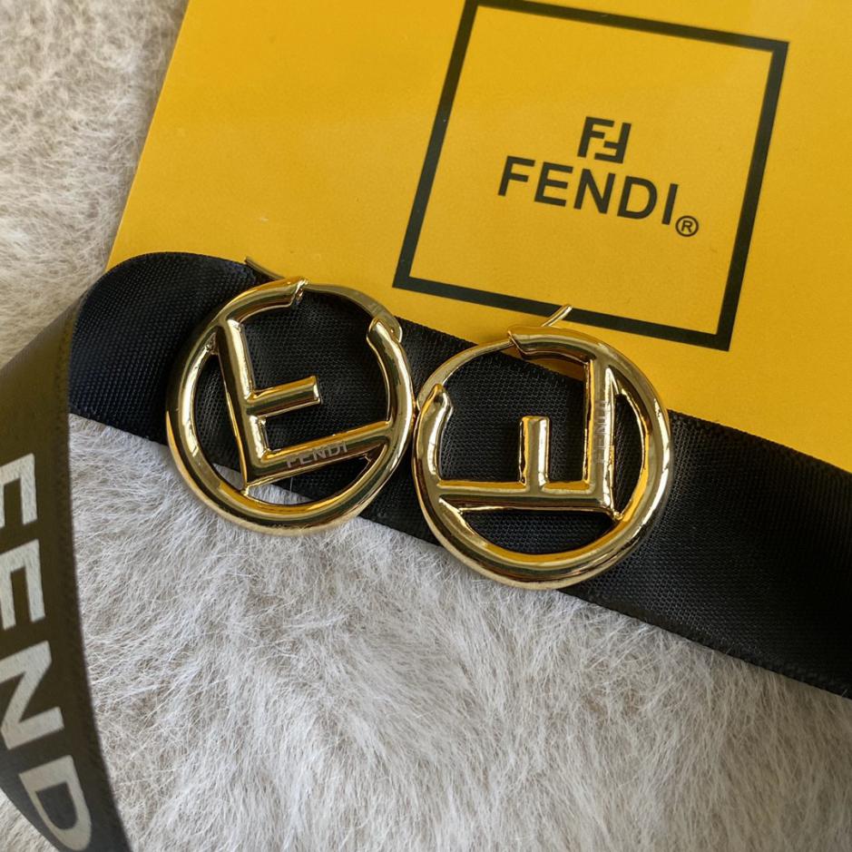 replica,repliche,fake,1:1,earrings,bracelet,ring,jewelry Orecchini con lettera logo Fendi