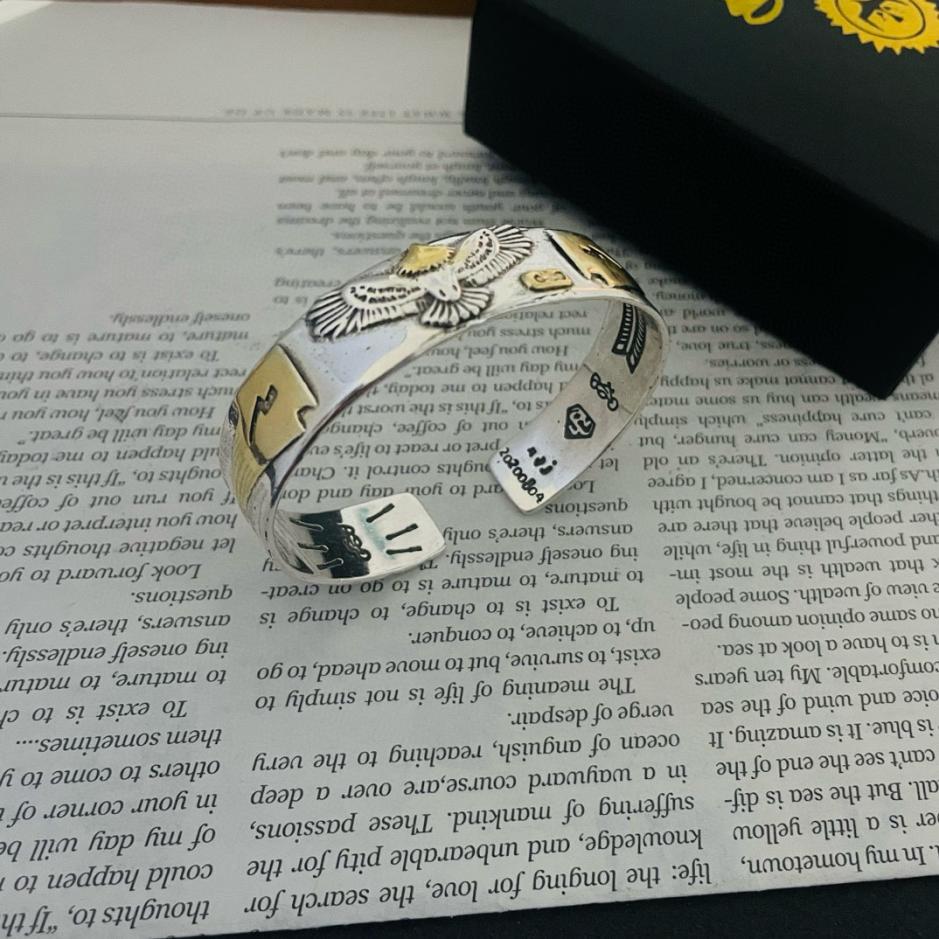 replica,repliche,fake,1:1,earrings,bracelet,ring,jewelry [Versione top] Bracciale con aquila volante Goro Takahashi di Goro