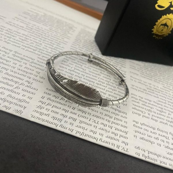 replica,repliche,fake,1:1,earrings,bracelet,ring,jewelry [Versione top] Bracciale con piume Goro Takahashi di Goro
