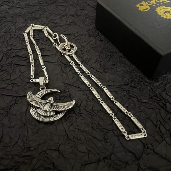 replica,repliche,fake,1:1,earrings,bracelet,ring,jewelry [Versione top] Collana con ciondolo con aquila volante Goro Takahashi di Goro