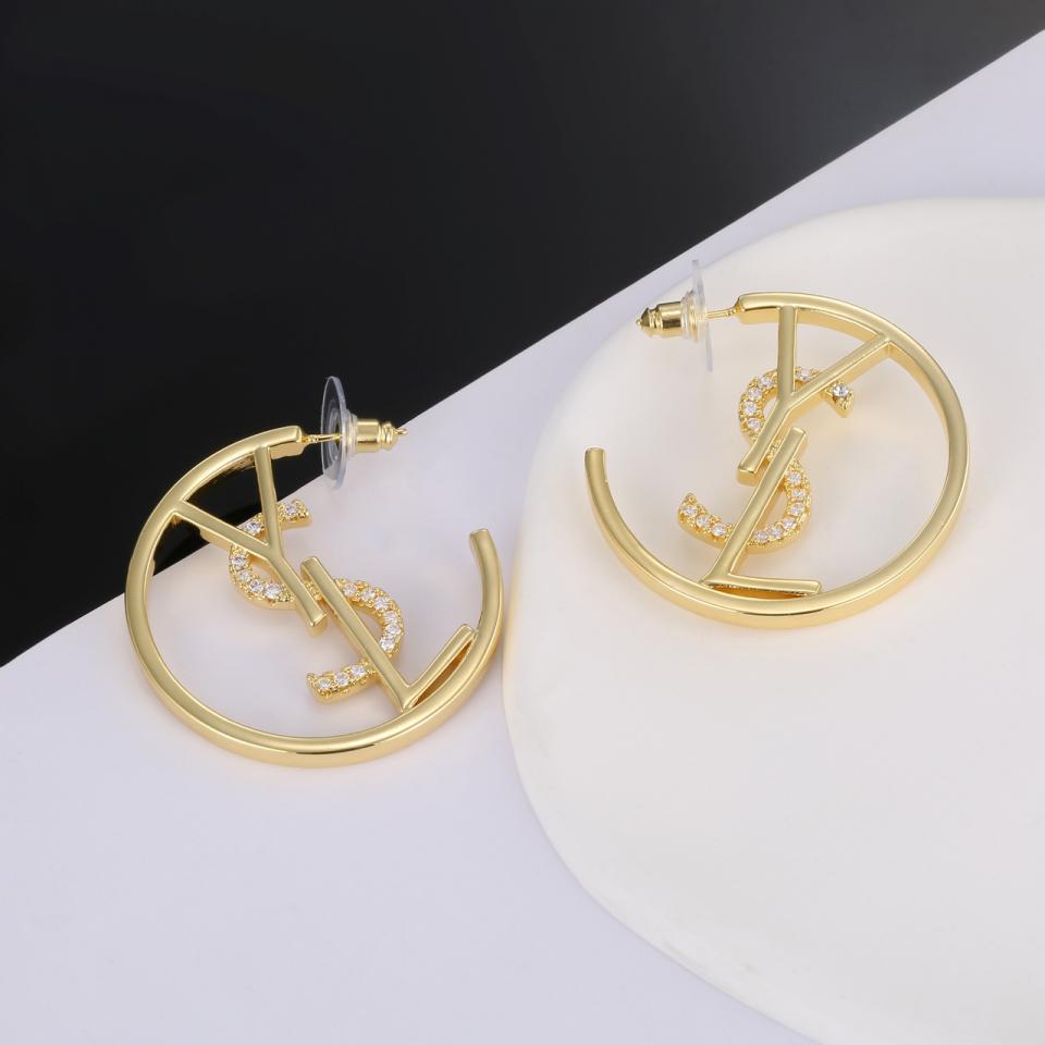 replica,repliche,fake,1:1,earrings,bracelet,ring,jewelry Orecchini a cerchio YSL