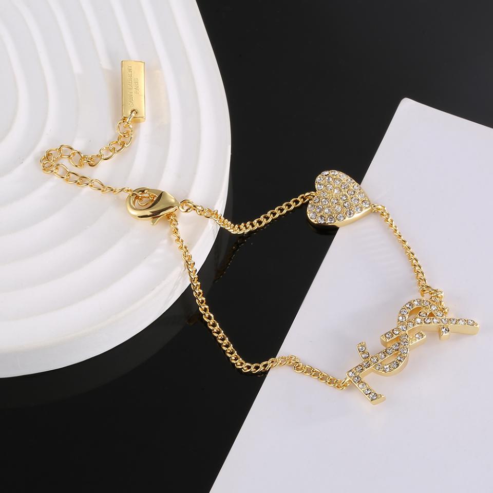 replica,repliche,fake,1:1,earrings,bracelet,ring,jewelry Ciondolo con lettera del braccialetto YSL