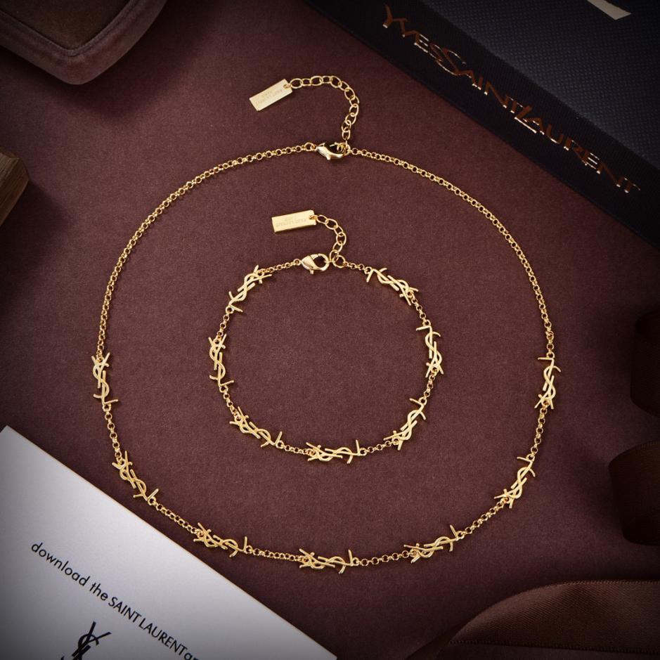 replica,repliche,fake,1:1,earrings,bracelet,ring,jewelry Bracciale con collana con lettera YSL replica,repliche,fake,1:1,earrings,bracelet,ring,jewelry Bracciale con collana con lettera YSL
