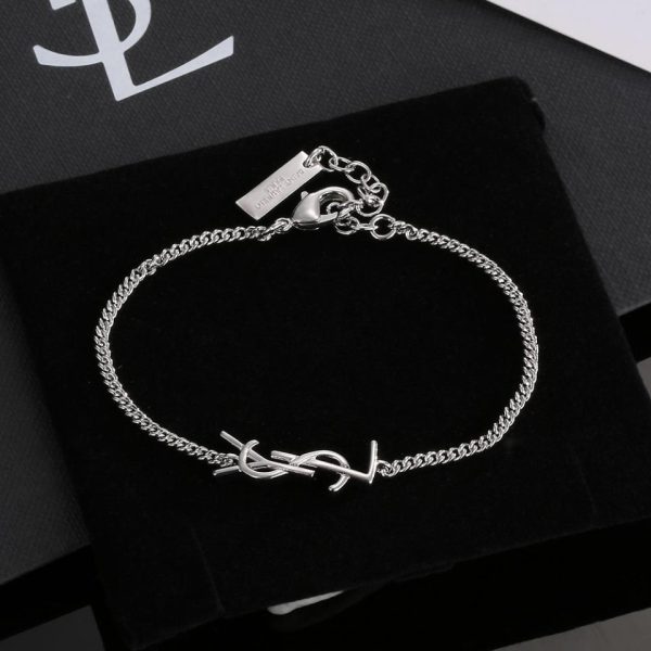replica,repliche,fake,1:1,earrings,bracelet,ring,jewelry Ciondolo con lettera del braccialetto YSL