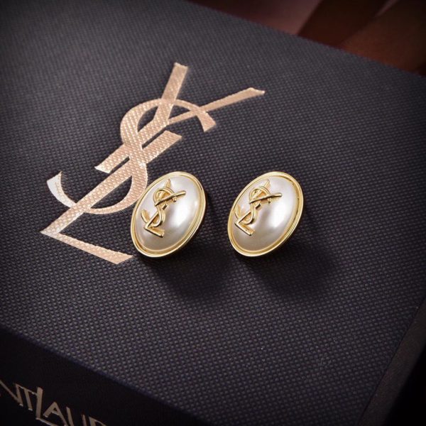 Orecchini YSL con diamanti pieni