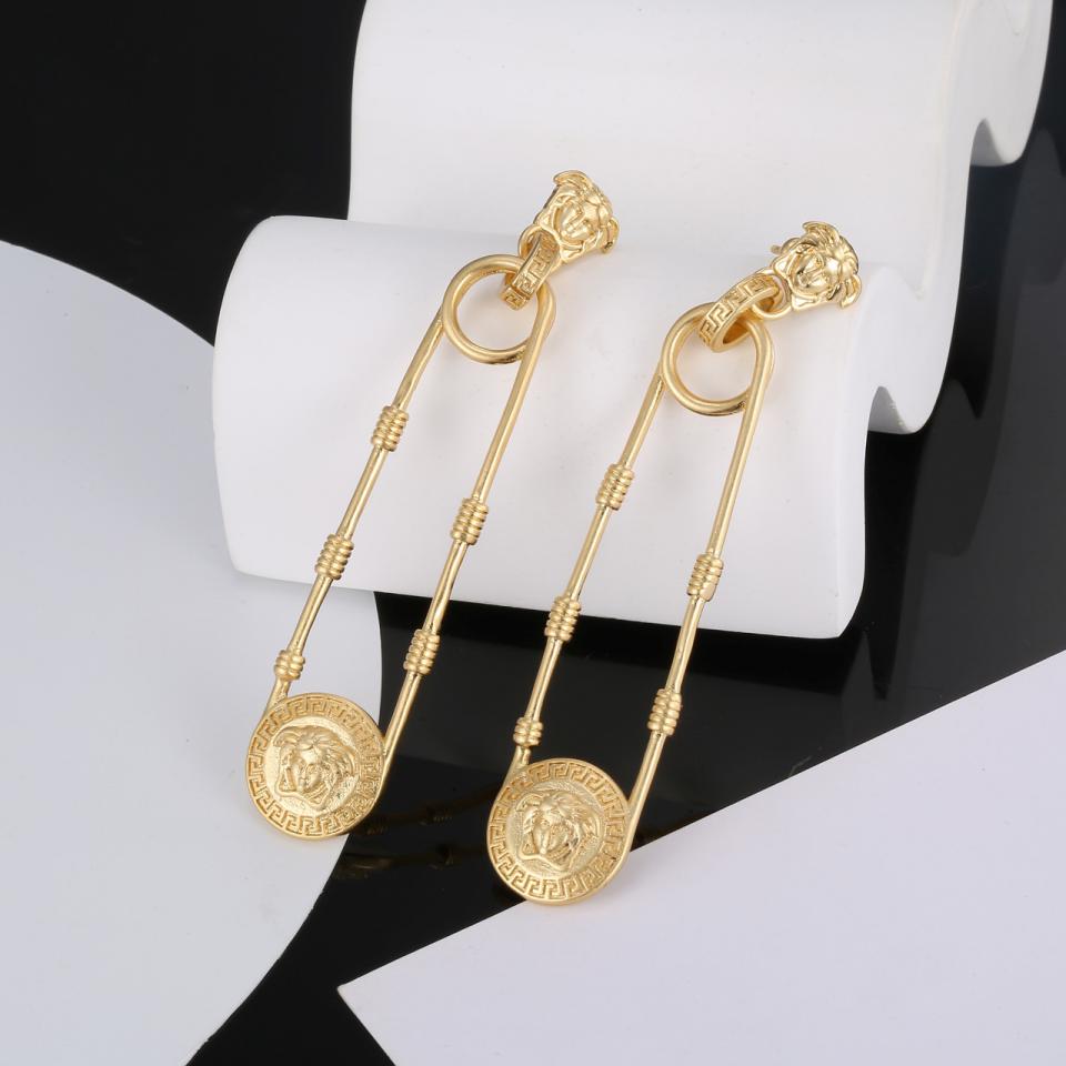 replica,repliche,fake,1:1,earrings,bracelet,ring,jewelry Orecchini a spillo grandi Versace
