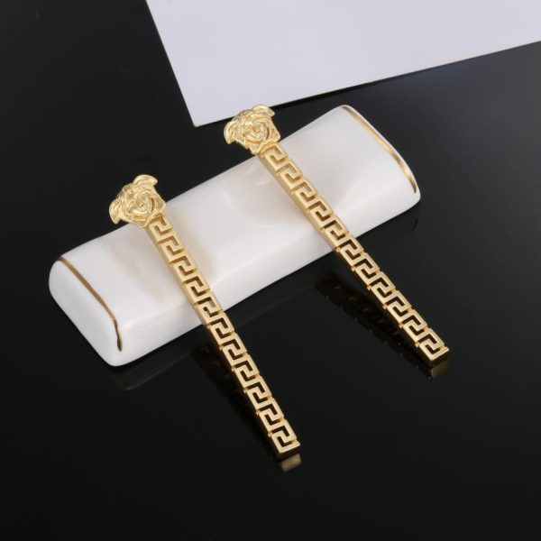 replica,repliche,fake,1:1,earrings,bracelet,ring,jewelry Orecchini in oro Versace