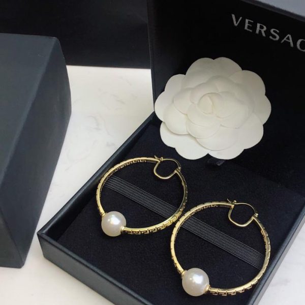 replica,repliche,fake,1:1,earrings,bracelet,ring,jewelry Orecchini metallici Versace
