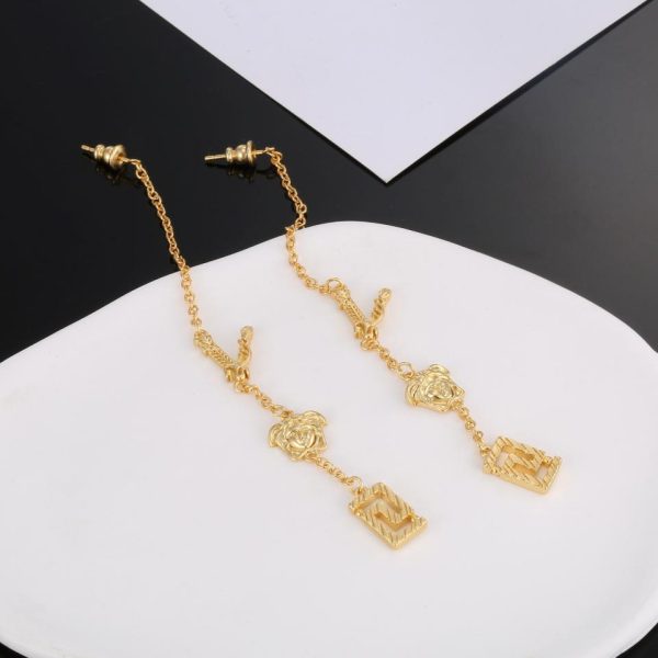 replica,repliche,fake,1:1,earrings,bracelet,ring,jewelry Orecchini in oro Versace