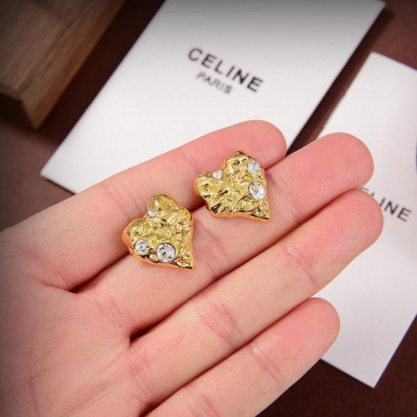 replica,repliche,fake,1:1,earrings,bracelet,ring,jewelry Nuovi orecchini Celine a forma di cuore