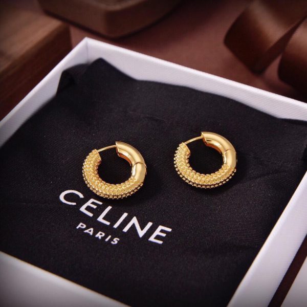 replica,repliche,fake,1:1,earrings,bracelet,ring,jewelry Nuovi orecchini in oro Celine
