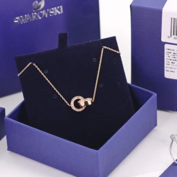 replica,repliche,fake,1:1,earrings,bracelet,ring,jewelry Collana con clavicola Swarovski