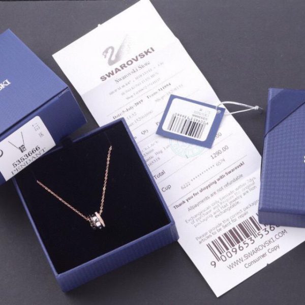 replica,repliche,fake,1:1,earrings,bracelet,ring,jewelry Collana con perline di trasferimento Swarovski