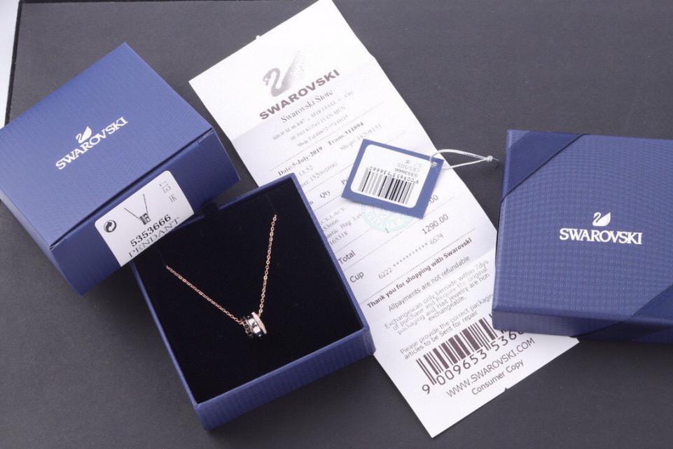 replica,repliche,fake,1:1,earrings,bracelet,ring,jewelry Collana con perline di trasferimento Swarovski