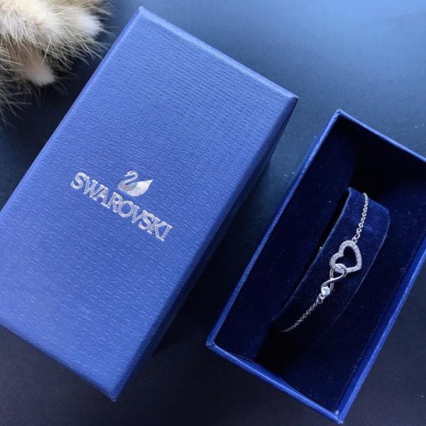 replica,repliche,fake,1:1,earrings,bracelet,ring,jewelry Bracciale Swarovski placcato oro bianco