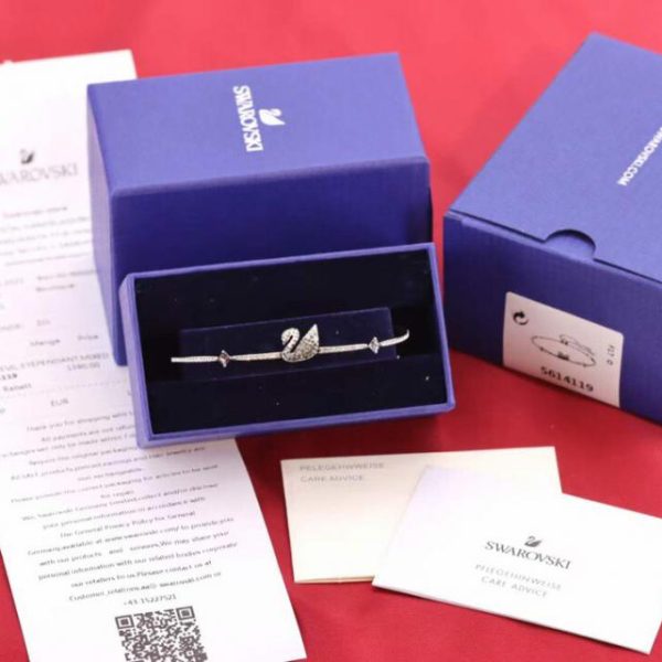 replica,repliche,fake,1:1,earrings,bracelet,ring,jewelry braccialetto cigno swarovski